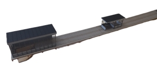 BuBi Model H060226 - H0 - Moderner Bahnsteig Sebnitz